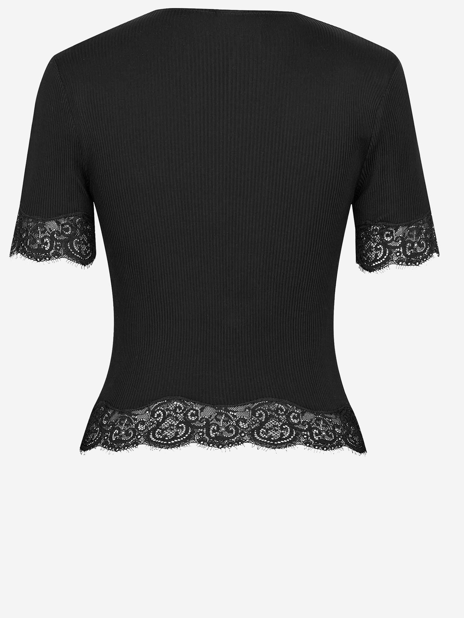 T-shirt in jersey di seta 851263 Y37SM1000 SAINT LAURENT 