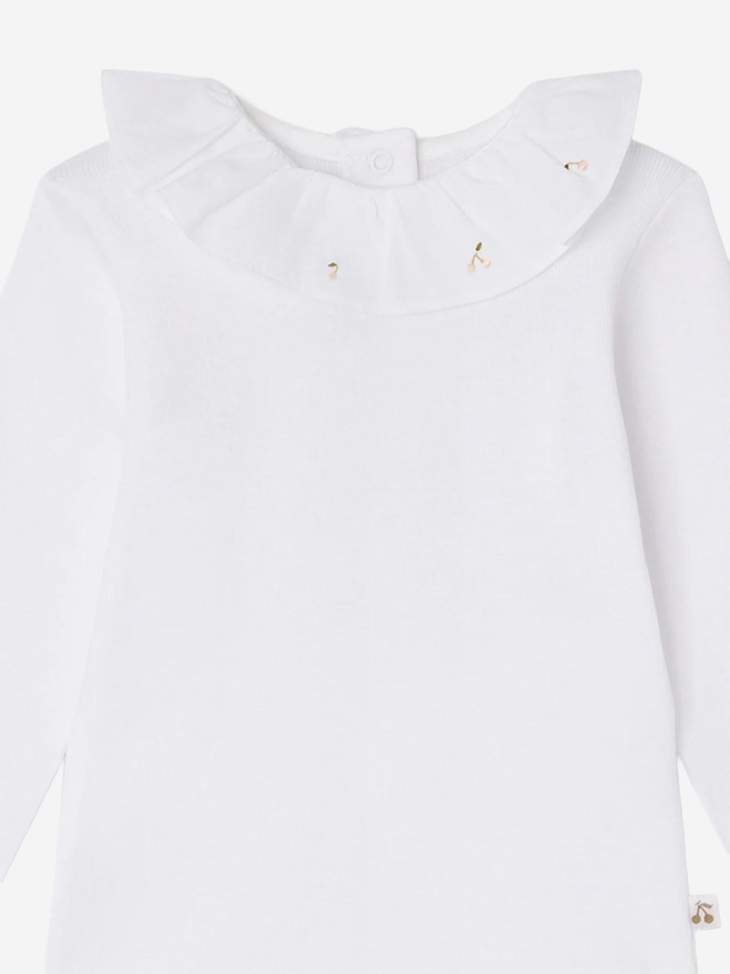 BODY IN COTONE CON LOGO PEXUNKN0701 101 BONPOINT KIDS 