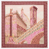 FOULARD IN SETA CON STAMPA PALAZZO 310220 002 SALVATORE FERRAGAMO 