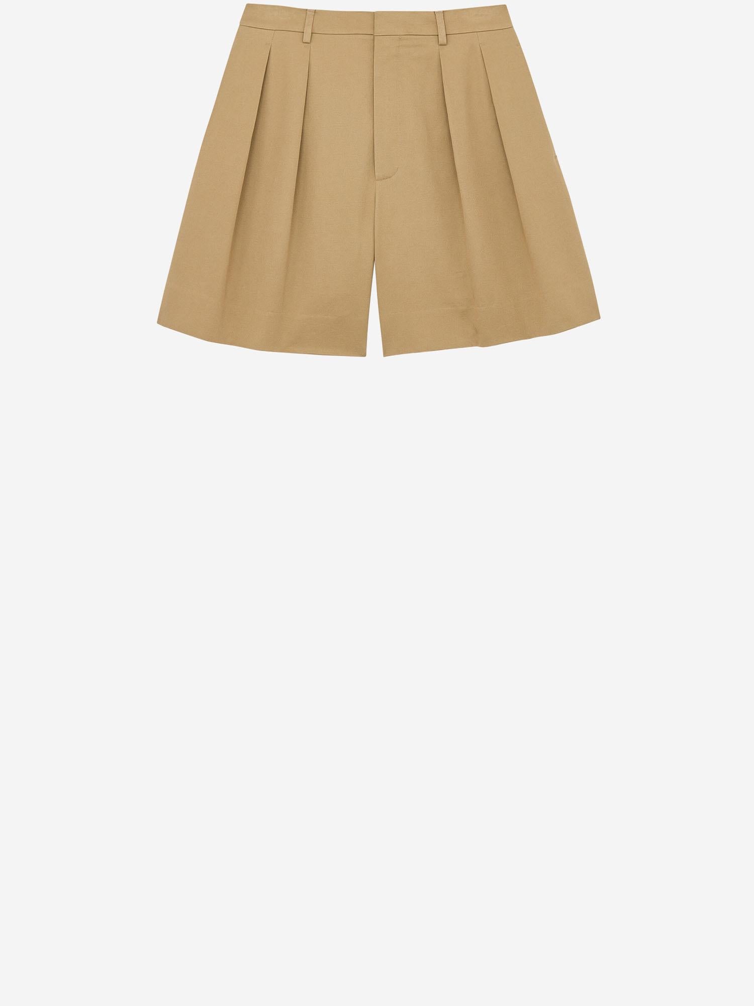 SHORTS IN COTONE CON DOPPIA PIEGA 860929 Y7I142613 SAINT LAURENT 