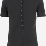 TOP IN COTONE CON BOTTONIERA POSTERIORE TSW00568AJ00189 990 JACQUEMUS 