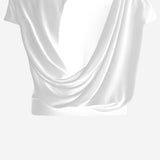 T-shirt bianca in misto viscosa TOW00912AJ00253 100 JACQUEMUS 