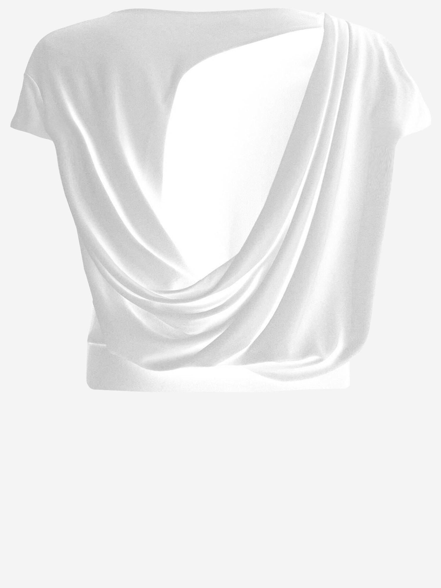 T-shirt bianca in misto viscosa TOW00912AJ00253 100 JACQUEMUS 