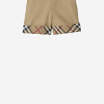 PANTALONI CORTI IN COTONE CON MOTIVO CHECK 8117173 SAND BURBERRY KIDS 