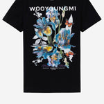 T-SHIRT IN COTONE CON STAMPA POSTERIORE M261TS06 708B WOOYOUNGMI 