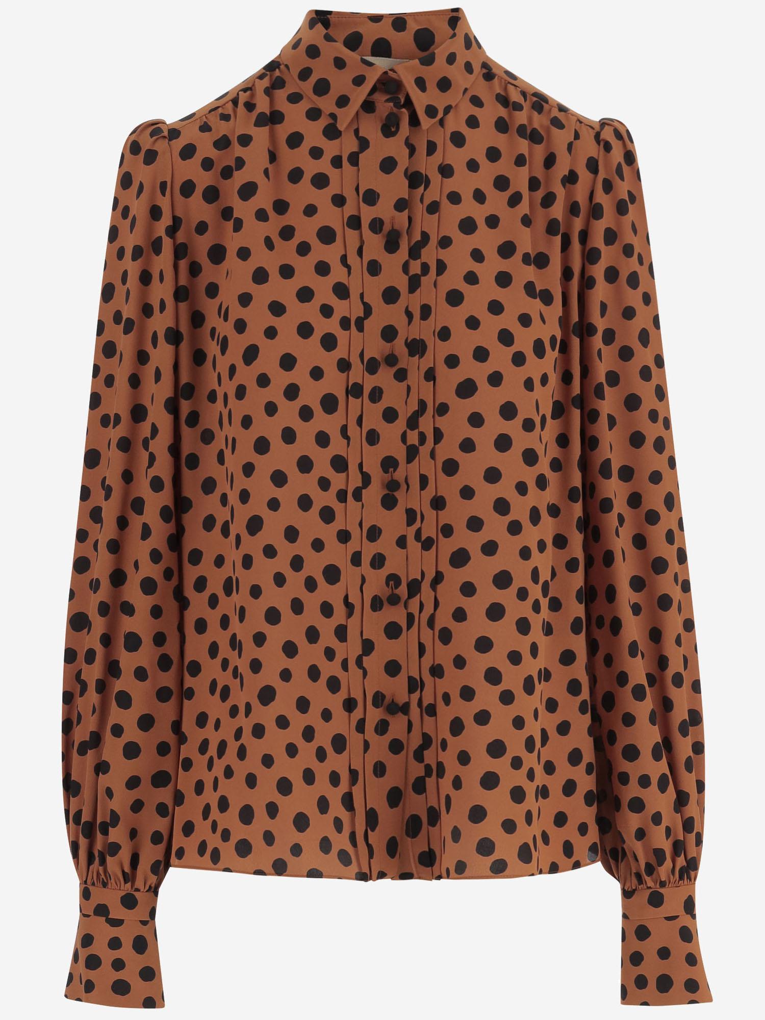 Camicia di seta a pois 8B0AB8E2 A62U46 VALENTINO 