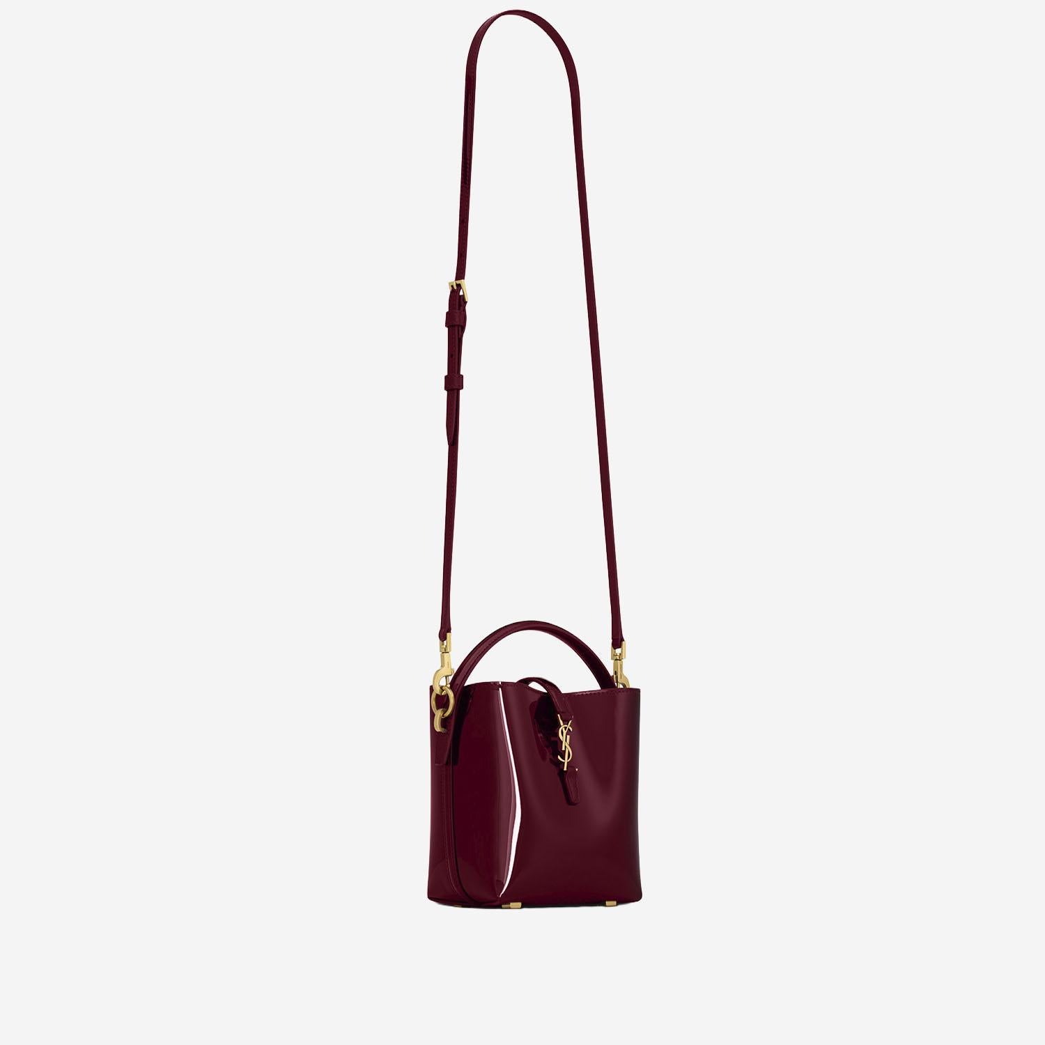 BORSA LE 37 MINI IN PELLE LUCIDA 765870 AAEX16290 SAINT LAURENT 