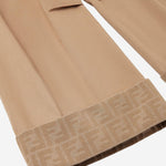 Pantaloni junior in cotone stretch JFF381 AS5YF0QU5 FENDI KIDS 