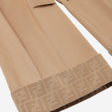 Pantaloni junior in cotone stretch JFF381 AS5YF0QU5 FENDI KIDS 