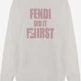 FELPA IN COTONE IN CON LOGO JUH107 5V0F1TKG FENDI KIDS 