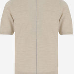 T-SHIRT IN MAGLIA DI LANA 8101955 NUTMEG BURBERRY 