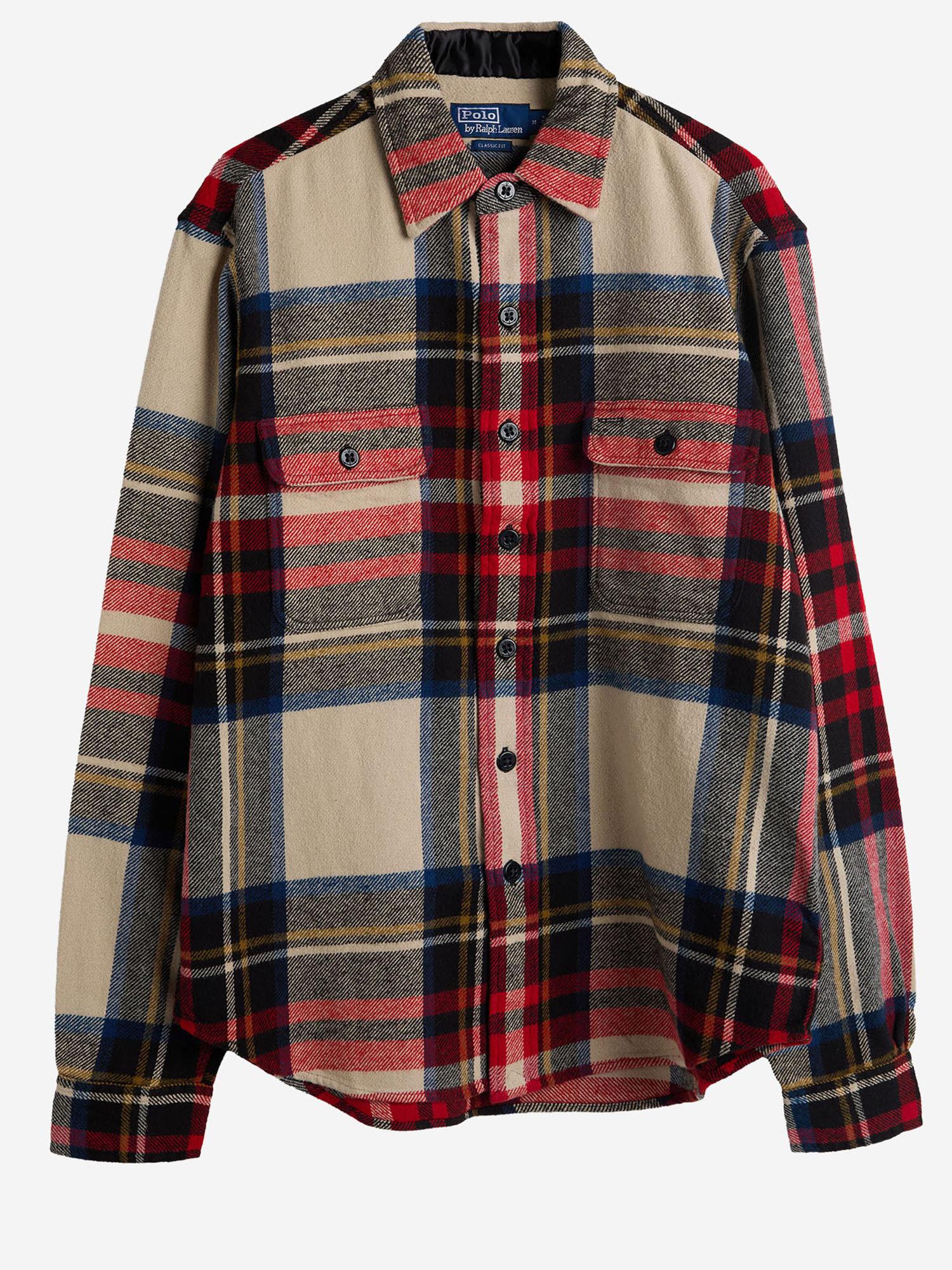 CAMICIA IN COTONE CON MOTIVO CHECK 710981126 001 POLO RALPH LAUREN 