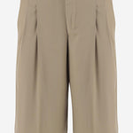 PANTALONI CORTI IN LANA FSO827WV0194 A036 AMI 