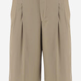 PANTALONI CORTI IN LANA FSO827WV0194 A036 AMI 