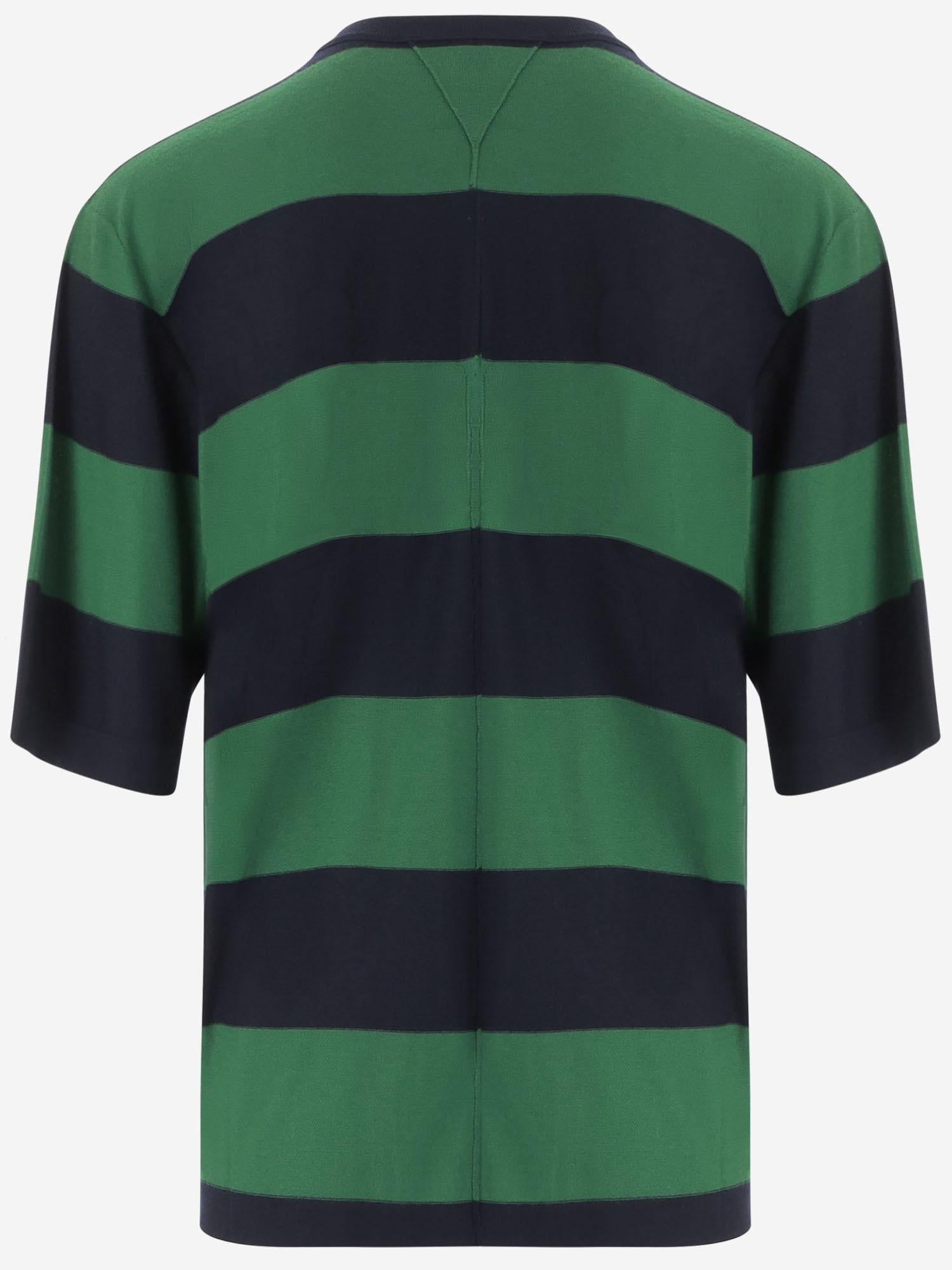 T-SHIRT in Cashmere a righe 861286 V4B703140 BOTTEGA VENETA 