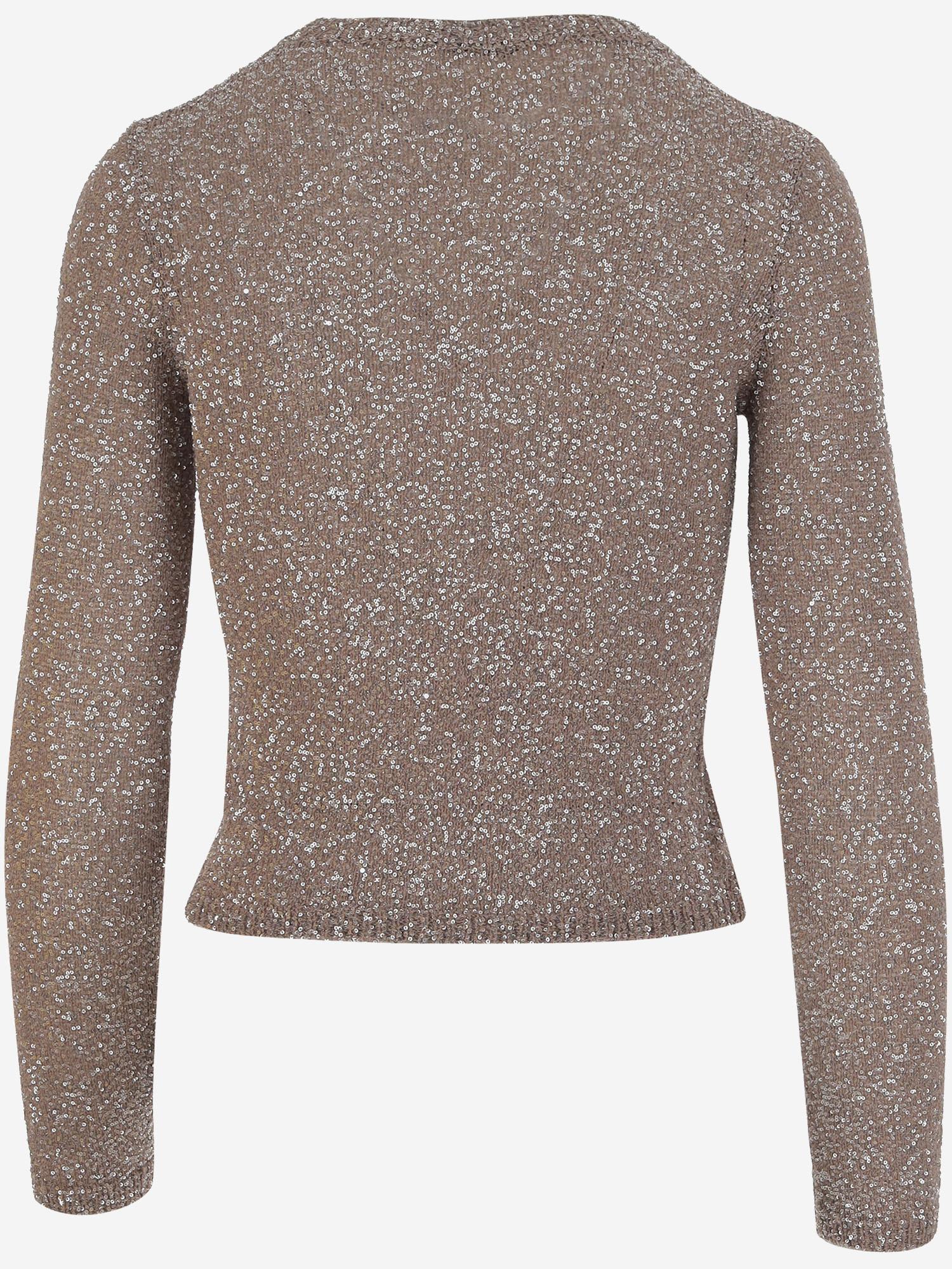 PULLOVER IN VISCOSA CON PAILLETTES 813115 T71962182 BALENCIAGA 