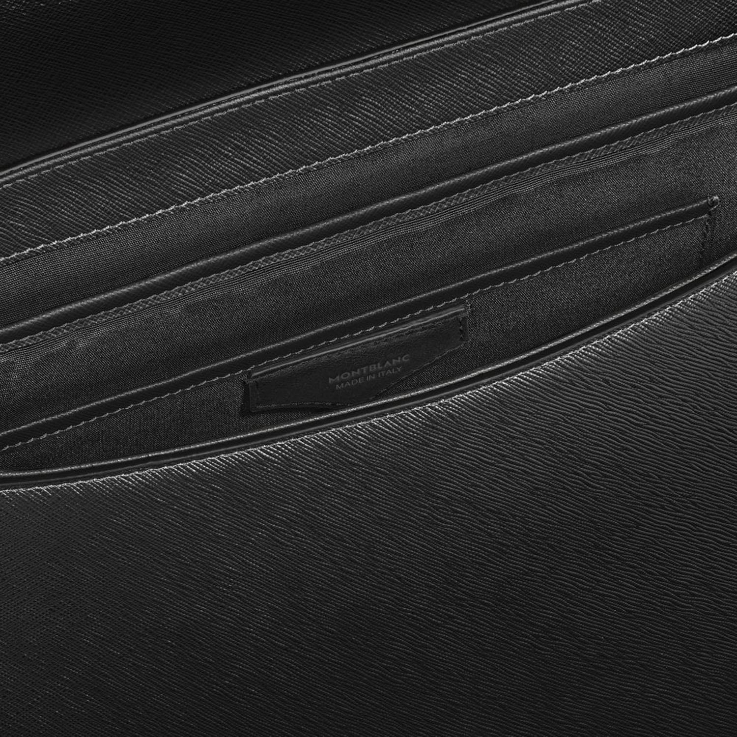 Borsa a tracolla in pelle sartoriale 221578 BLACK MONTBLANC 