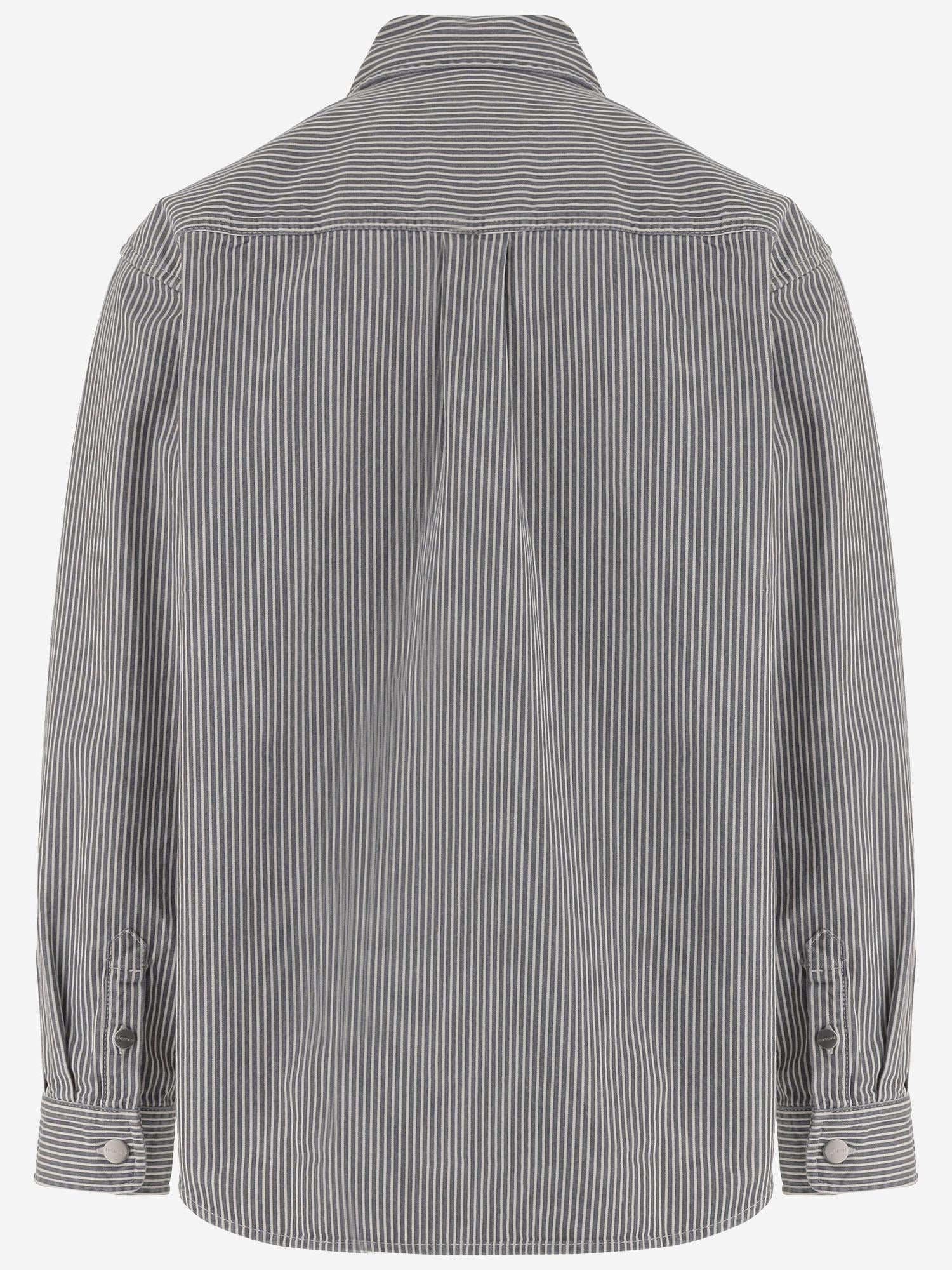 Camicia in cotone con patch logo I036495 3OK06 CARHARTT WIP 