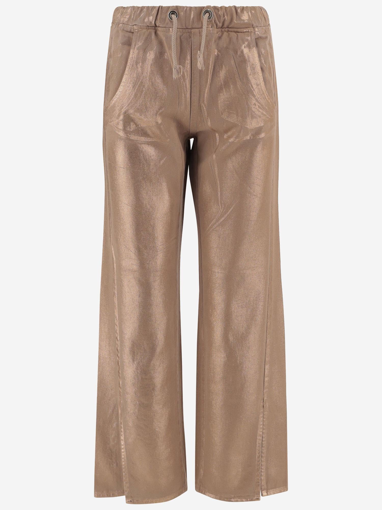 PANTALONI IN COTONE CON COULISSE DAM25.M02 BRONZE DONT @ ME 