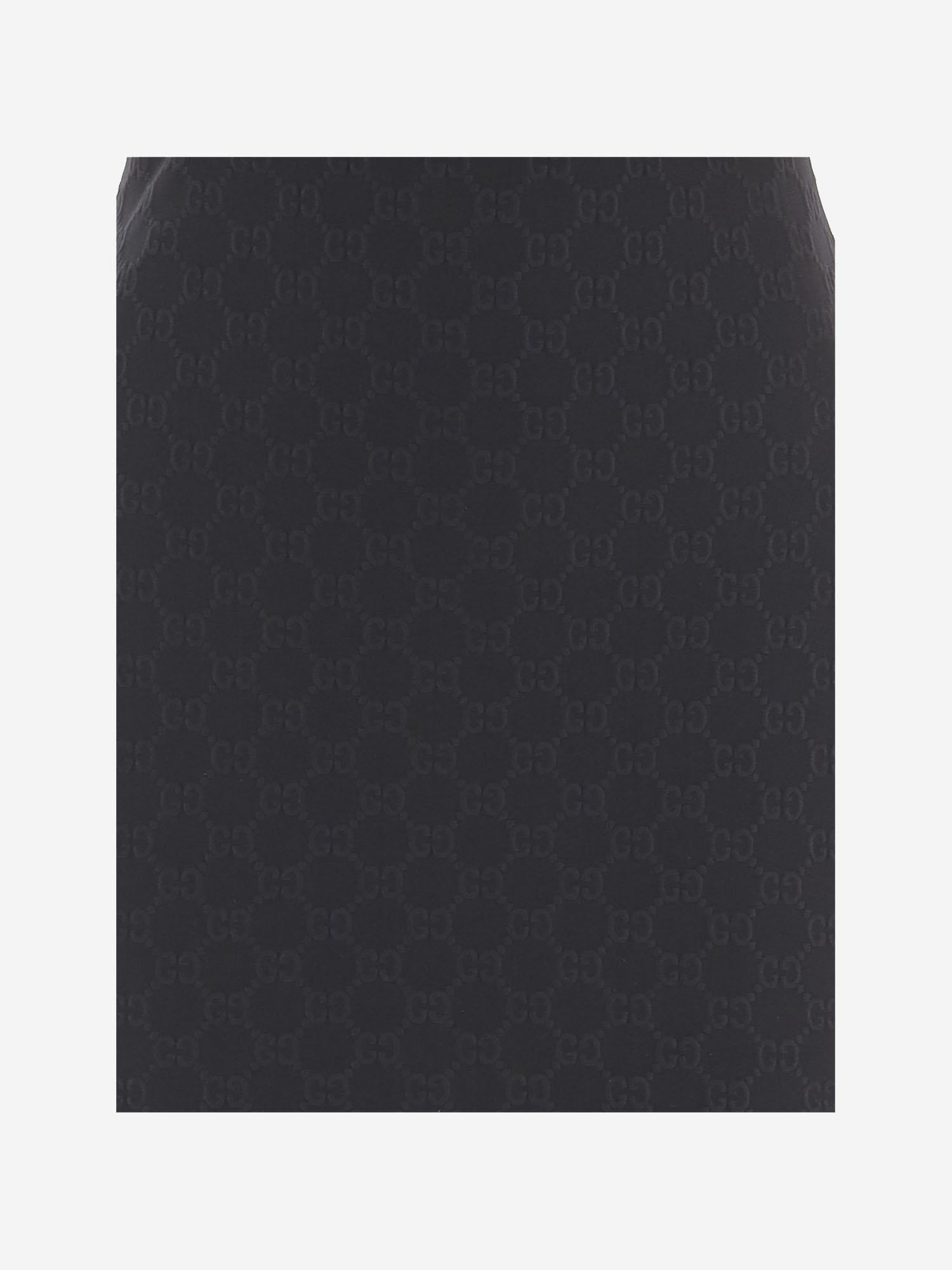 ABITO IN NYLON STRETCH CON MOTIVO GG 865171 XUAO21000 GUCCI 