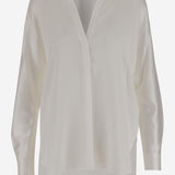 Blusa in raso di seta VR84511926 137OWT VINCE 