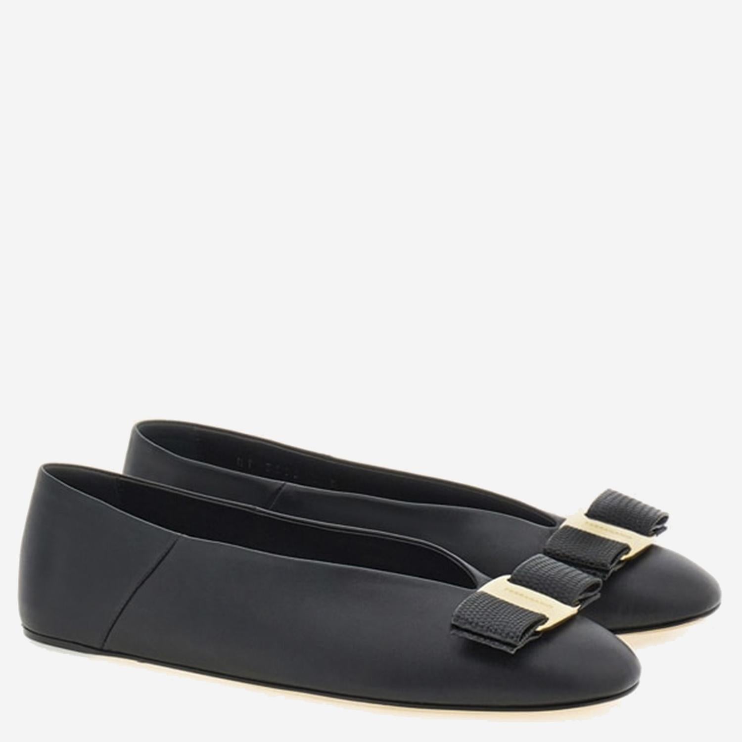 BALLERINE VANNA IN PELLE 01K221 001 SALVATORE FERRAGAMO 