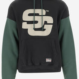 FELPA IN COTONE CON LOGO SG2420101 JETBLACK&HUNTERGREEN SUMMER GAMES 