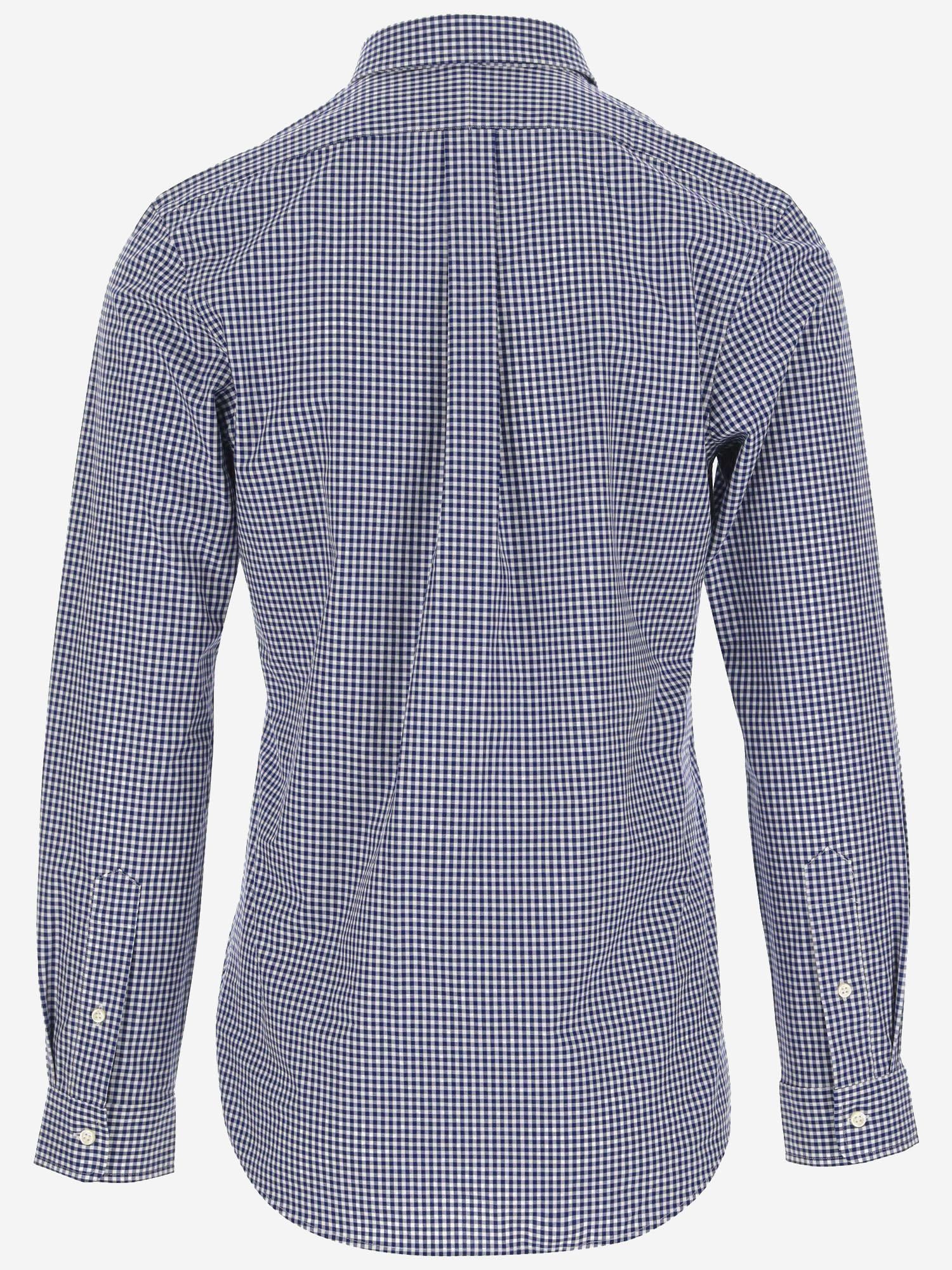 CAMICIA IN COTONE STRETCH CON MOTIVO A QUADRI 710929347 019 POLO RALPH LAUREN 