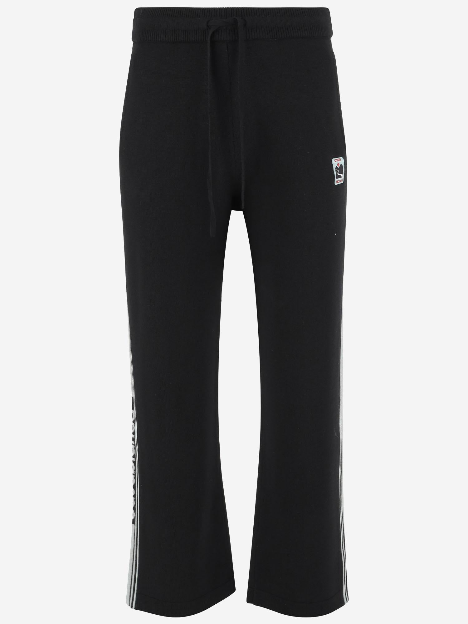 PANTALONI IN LANA MERINO MPF25KW1012 01 CASABLANCA 