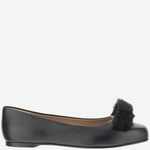 Ballerine fiocco in pelle 01K911 001NEROBISCOTTO SALVATORE FERRAGAMO 
