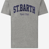T-SHIRT IN COTONE CON STAMPA LOGO ARN0001 00146I MC2 SAINT BARTH 