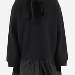 FELPA CON CAPPUCCIO E ROUCHE IN COTONE CON LOGO JE1979995 999B PATOU 