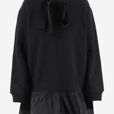 FELPA CON CAPPUCCIO E ROUCHE IN COTONE CON LOGO JE1979995 999B PATOU 