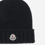 BEANIE IN LANA CON LOGO 3B00026M1172 999 MONCLER ENFANTS 