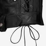 GILET DA MOTOCICLISTA IN PELLE 865045 YCUS21000 SAINT LAURENT 