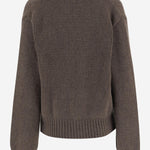 CARDIGAN IN CASHMERE 311925 BROWN MAGDA BUTRYM 