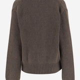CARDIGAN IN CASHMERE 311925 BROWN MAGDA BUTRYM 
