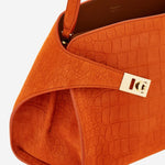 BORSA A SPALLA HUG SOFT IN SUEDE 219816 034 SALVATORE FERRAGAMO 