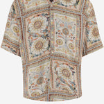 CAMICIA IN VISCOSA CON STAMPA FANTASIA 80OALF01 CNF05R85 JUST CAVALLI 