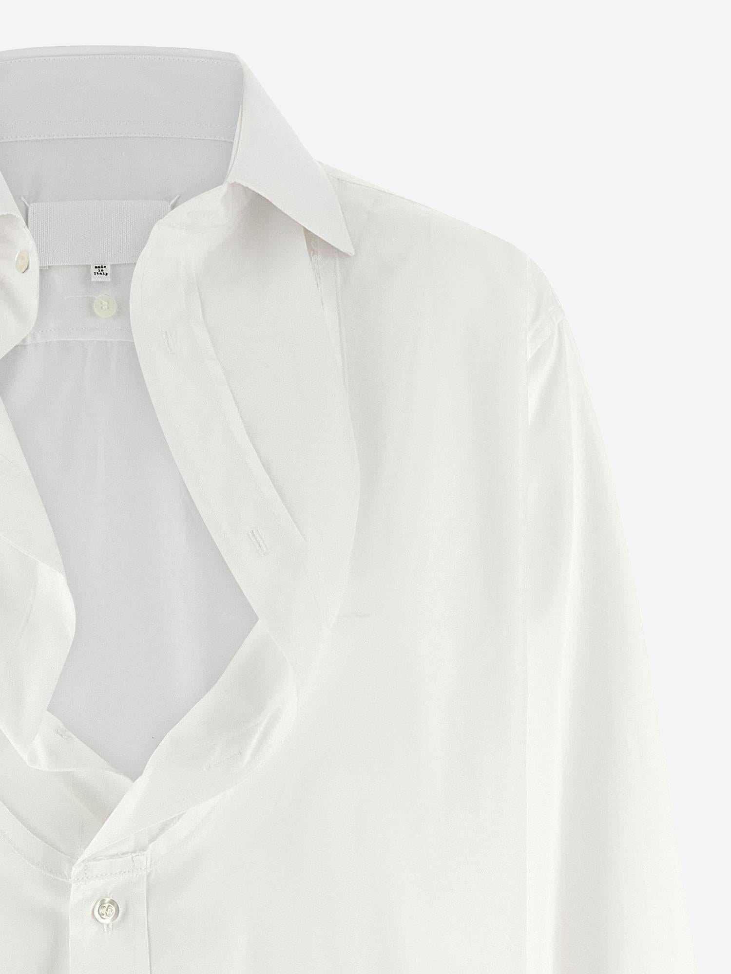 CAMICIA IN COTONE CON COLLETTO RIPIEGATO S29DT0018 S43001100 MAISON MARGIELA 