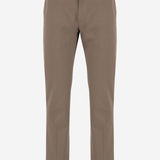 PANTALONI IN COTONE 8115462 CLAY BROWN BURBERRY 