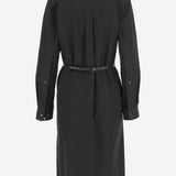 Abito in popeline di cotone con cintura con Morsetto 835601 Z8B1W1000 GUCCI 