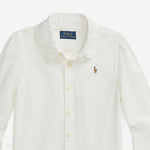 CAMICIA IN COTONE CON VOLANT 312929954 004 POLO RALPH LAUREN KIDS 
