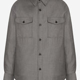 CAMICIA DASHIELL IN LANA VERGINE 1085W4084 GRY THE ROW 