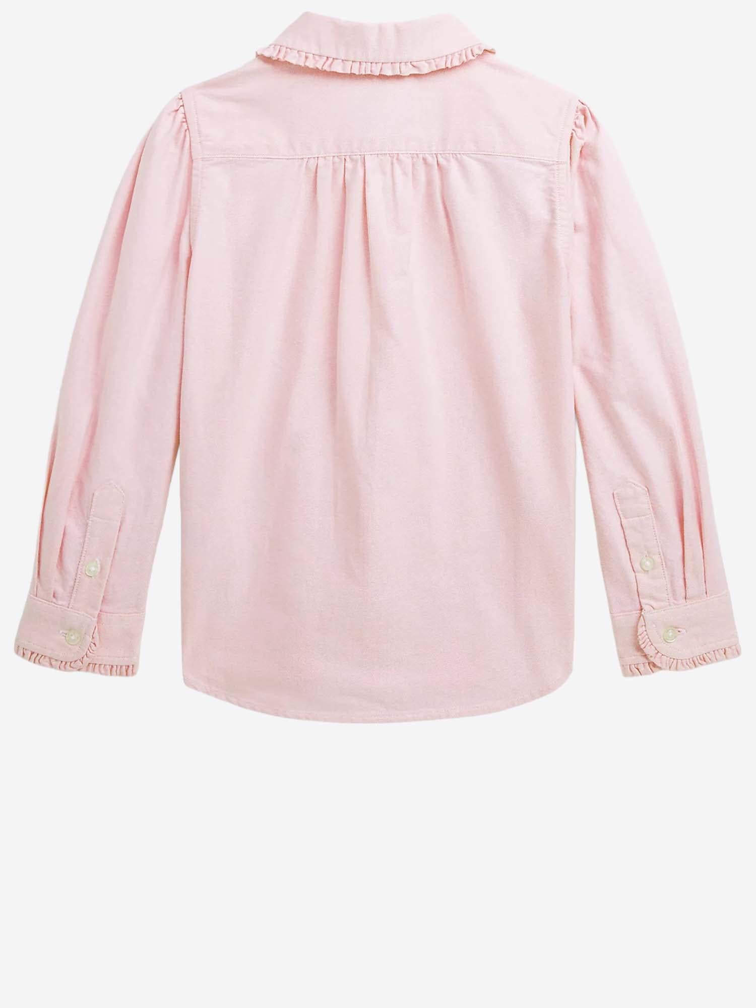 CAMICIA IN COTONE CON VOLANT 312929954 002 POLO RALPH LAUREN KIDS 