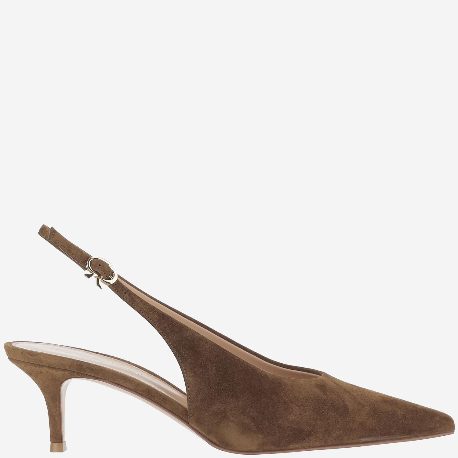 SLINGBACK ROBBIE IN PELLE SCAMOSCIATA G95538 55RICCAM GIANVITO ROSSI 