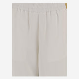 PANTALONI IN MISTO LINO CON ELASTICO IN VITA FTR868VI0052 136 AMI 