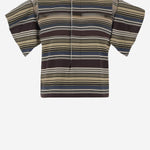 T-SHIRT IN COTONE A RIGHE CON DETTAGLIO IN PIZZO 08379 615 SACAI 