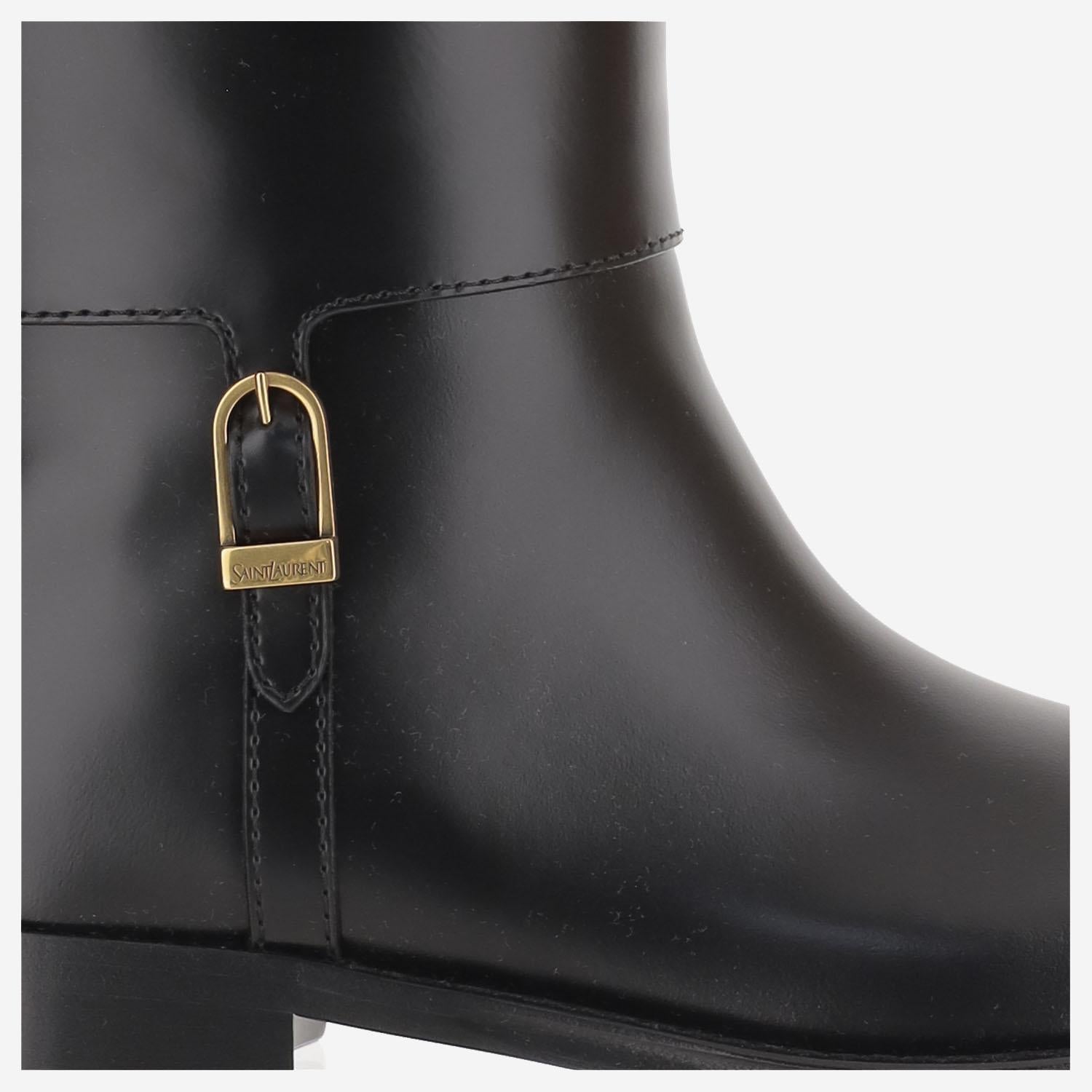 STIVALI JULIA 25 IN PELLE 840698 AAEHR1000 SAINT LAURENT 