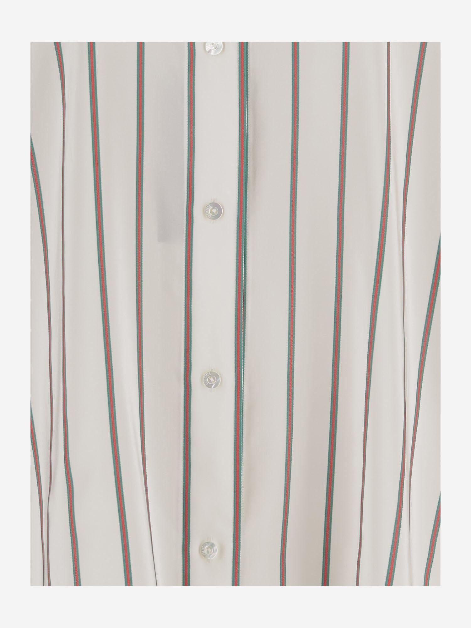 CAMICIA a righe in seta 855879 ZAUGG9669 GUCCI 